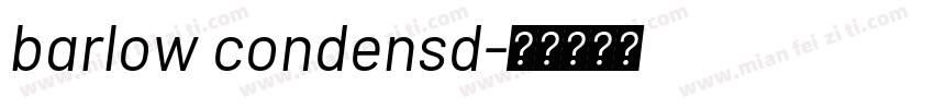 barlow condensd字体转换